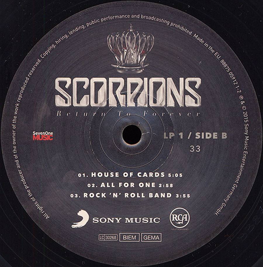 Scorpions – Return To Forever (2LP)